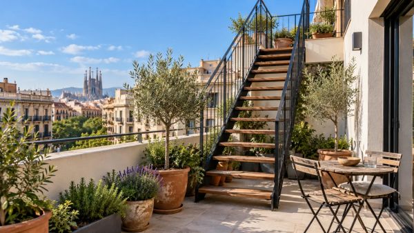 Top escaleras exteriores para pequeños espacios modernos